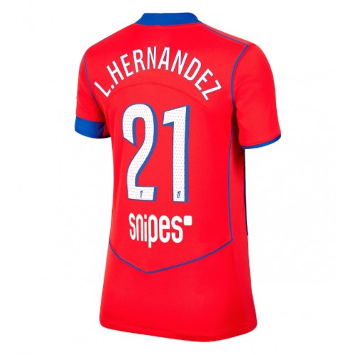 Paris Saint-Germain Lucas Hernandez #21 Replik 3rd trikot Damen 2025-26 Kurzarm Paris Saint-Germain Lucas Hernandez #21 Replik 3rd trikot Damen 2025-26 Kurzarm